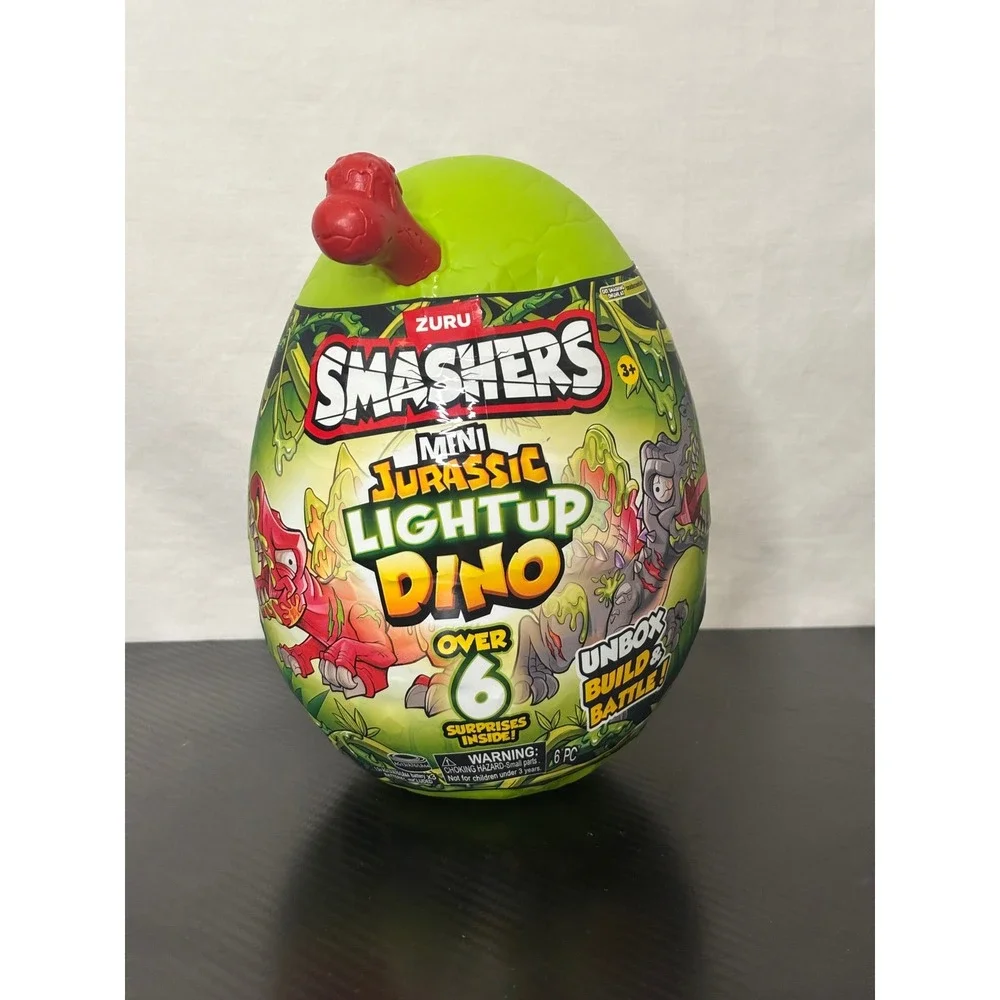 Zuru Smashers Mini Jurassic Lightup Dino Surprise Egg Series 4 Green 74107